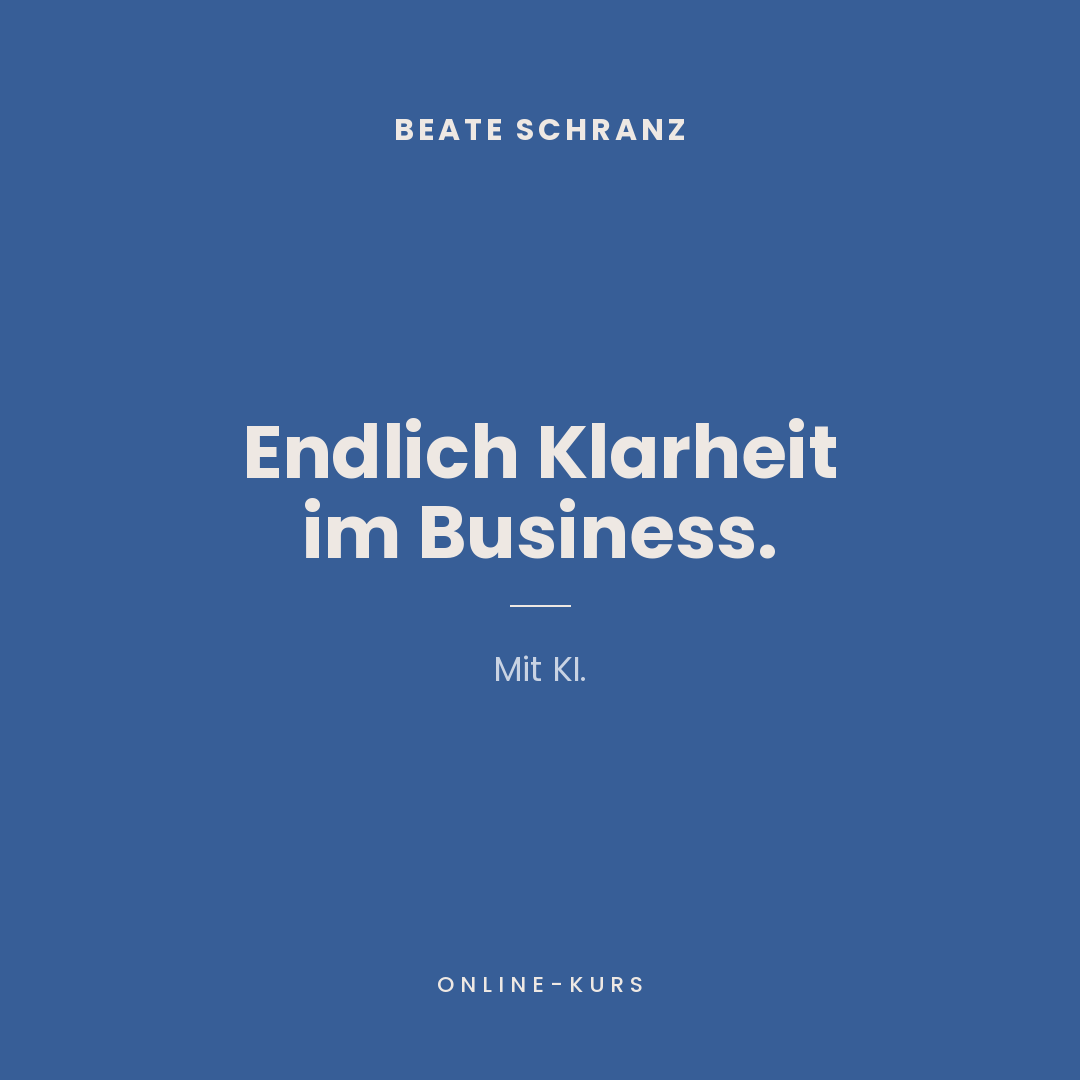 Online-Kurs: Endlich Klarheit im Business.